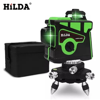 พร้อมส่ง HILDA ระดับเลเซอร์12เส้น 3D ระดับ Leveling 360แนวนอนและแนวตั้ง Super ที่มีประสิทธิภาพเลเซอร์ระดับเลเซอร์