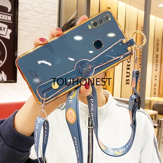 เคส Vivo Y71 Y75 เคส Vivo Y76 Y76S เคส Vivo Y83 Y1 Case Vivo Y3 Y12 Case Vivo Y15 Y17 Case Vivo U10 V15 Pro Cute TPU 6D Wrist Strap With Rope Soft Phone Cassing Cover Case โทรศัพท์มือถือ แบบนิ่ม ลายน่ารัก พร้อมเชือกคล้อง สําหรับ