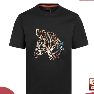 [S-5XL]Ps PAUL SMITH เสื้อยืดแขนสั้นลําลอง ผ้าฝ้าย พิมพ์ลายม้า สําหรับผู้ชาย