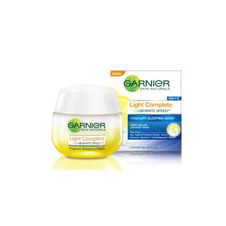 Garnier Light Complete Night Cream การ์นิเย่ ไลท์คอมพลีส ไวท์เทนนิ่งครีม สูตรกลางคืน 18ml.