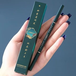 ดินสอเขียนคิ้วกันน้ำ 2 in 1 หัวเรียวเล็ก มีแปรงปัดคิ้วในตัว818