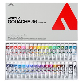 New Holbein Acryla Gouache in 20ml Tube Set of 12 / 24 / 36