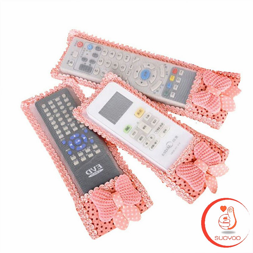 ประดับโบว์ มุ้งมิ้ง ซองใส่รีโมตคอนโทรล น่ารัก Remote control cover