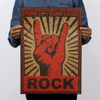 โปสเตอร์โลหะ Keep Rock And Roll! 51X36 ซม.