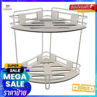 ชั้นเข้ามุมสเตนเลส2ชั้น ถาดขาว AQ-3151A2CORNER RACK AQ-3151A2 STAINLESS STEEL 2-TIER