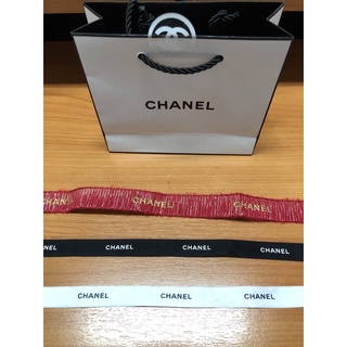 ของแท้ 100% Chanel กล่องกระดาษ Chanel กล่องใส่การ์ด Chanel ถุงกำมะหยี่ใส่ลิป พวงกุญแจ CHANEL ริบบิ้น