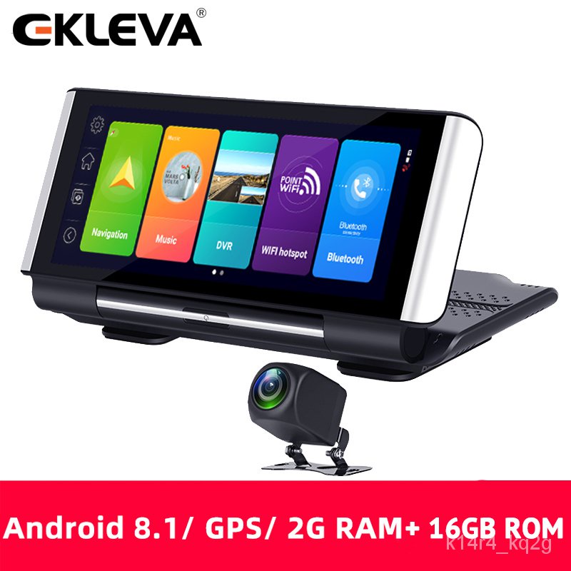 Eklevaกล้องติดรถยนต์Dashcam Gps 4G 7นิ้วAndroid 8.1กล้องสำหรับรถยนต์Wifi  1080Pตัวบันทึกวิดีโอกล้องติดรถHdจอถอยหลัง Bnff - Puket Stores