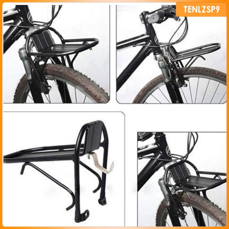 [ แร็คอลูมิเนียมอัลลอยด์ แร็คด้านหน้าจักรยาน 15 กก. สีดํา - รูปที่ 5