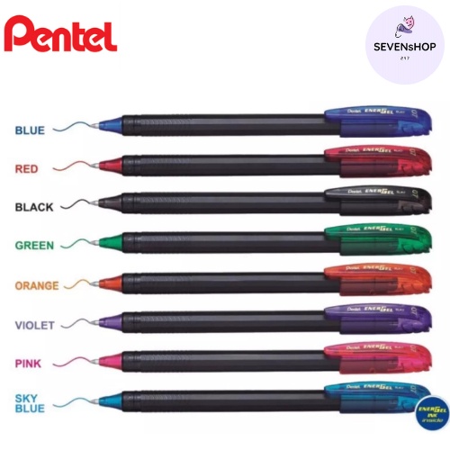 Pentel ปากกาเพนเทล Energel Stick ขนาด 0.5 และ 0.7 มม. BL415-417 ปากกาหมึกเจลอย่างดี