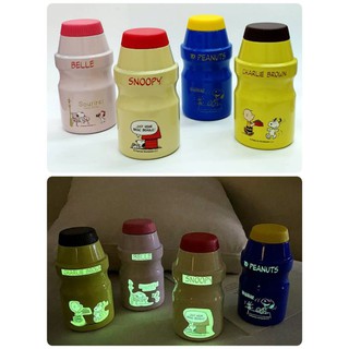 กระติก Snoopy Peanuts เรืองแสงทรงขวด Yakult