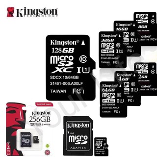 เมมโมรี่การ์ด Kingston 2GB 4GB 8GB 16GB 32GB 64GB 128GB 256GB Memory Card Micro SD SDHC Class10คิงส์ตัน SDการ์ด