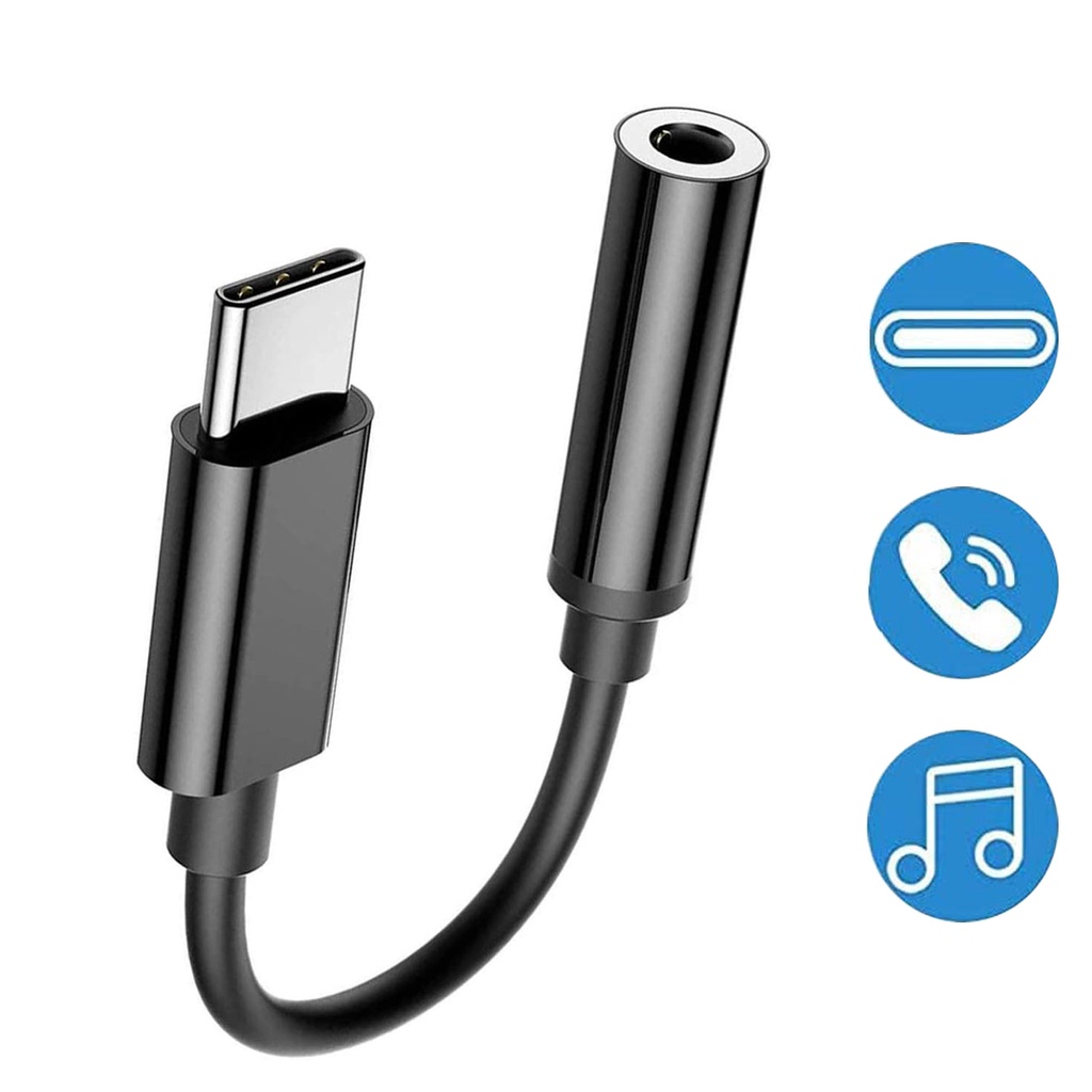 ชิป DAC Type-C เป็น 3.5 มม. อะแดปเตอร์หูฟัง, USB C หูฟัง ดองเกิล เสียง สเตอริโอ สายเคเบิล อะแดปเตอร์
