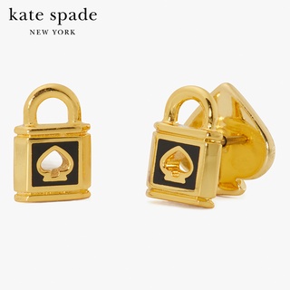 KATE SPADE NEW YORK LOCK AND SPADE ENAMEL STUDS K7593 ต่างหู