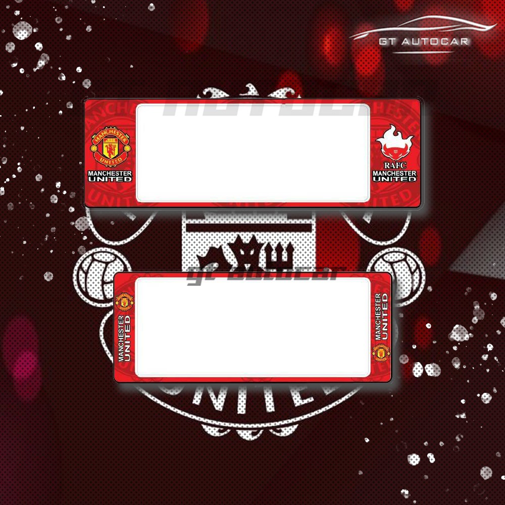 กรอบป้ายทะเบียนรถยนต์กันน้ำ ลาย Manchester United กรอบป้ายทะเบียนแมนยู