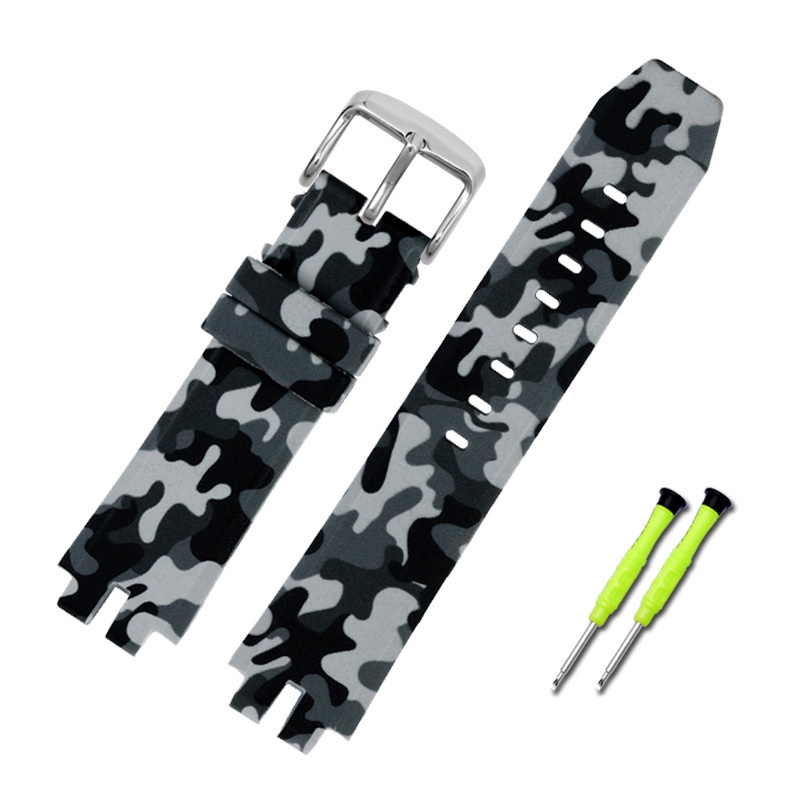 Cinturino In Resina 20 Mm Per Casio Protrek PRG-300, PRW-6000, PRW-6100, PRW-3000, PRW-3100 | Ricambio Morbido E Impermeabile Con 2 Strumenti Di Montaggio - 3