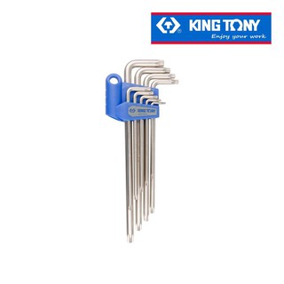 Kingtony ประแจท็อคยาว (ไม่มีรู)สีขาว T10-T50 (9 ตัวชุด) รุ่น 20319PR KINGTONY