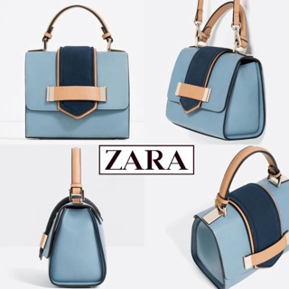 ZARA CONTRAST MINI CITY BAG