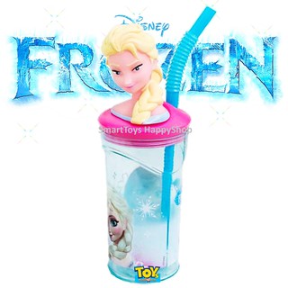 แก้วน้ำ3มิติพร้อมฝาปิดและหลอดลิขสิทธิ์แท้ Disney ELSA Zak Licensed 3D Figurine Tumbler