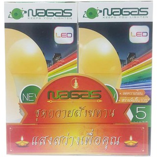 หลอด LED ECO Bulb 5W WW E27 NAG P.2 หลอดไฟภายในบ้านเอนกประสงค์