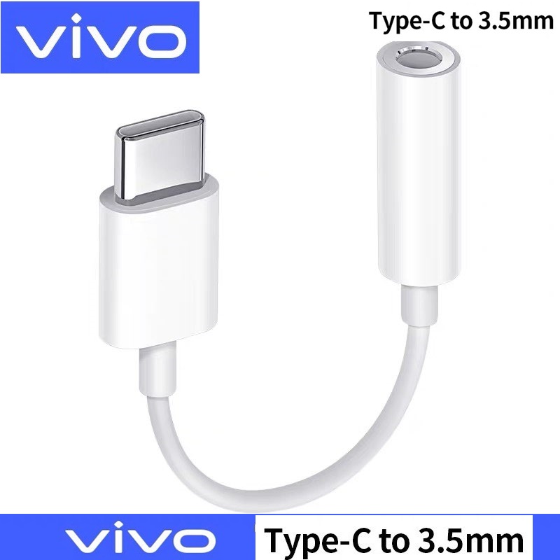 Vivo ตัวแปลงหูฟัง Type-C To 3.5MM. หางหนูVivo ตัวต่อหูฟัง รุ่น V20Pro V21 V23 Y76 X50Pro X60Pro พร้อ