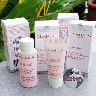 สุดคุ้ม//เซ็ท 2 ชิ้น 😘 Clarins White Plus Brightening ขนาดทดลอง ฉลากไทย ของแท้ 100%