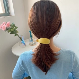 กิ๊บติดผม Banana Colorful Clip กิ๊บกล้วยรวบผมพลาสติกสีไตล์เกาหลีพร้อมส่งในไทย