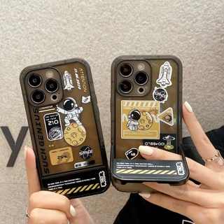 วงเล็บที่มองไม่เห็น นักบินอวกาศ สำหรับ เคสไอโฟน13 13 PRO 12 PRO MAX 11 11 Pro การ์ตูนซิลิโคนแขน เคสไอโฟน12 Pro 11 PRO MAX 12 XR 8พลัส เคสซิลิโคน ความคิ สร้างสรรค์ ตำแหน่งรูที่แม่นยำ การ์ตูน เคสไอโฟนXS MAX XS 13 PRO MAX 7พลัส X เคสกันกระแทก