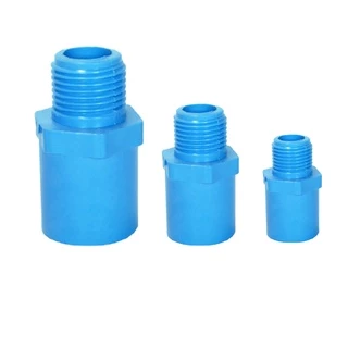 ต่อตรงเกลียวนอก ข้อต่อ PVC แบบหนา ขนาด 1/2"-1" ข้อต่อเกลียวนอก