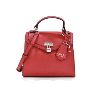 แท้พร้อมส่งกระเป๋า GUESS รุ่น VY770305 KRAVITZ SMALL FLAP SATCHEL สีแดง