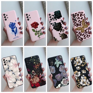 เคสโทรศัพท์ซิลิโคน TPU แบบนิ่ม ลายดอกไม้ สีแคนดี้ สําหรับ Samsung Galaxy A33 A53 A73 5G