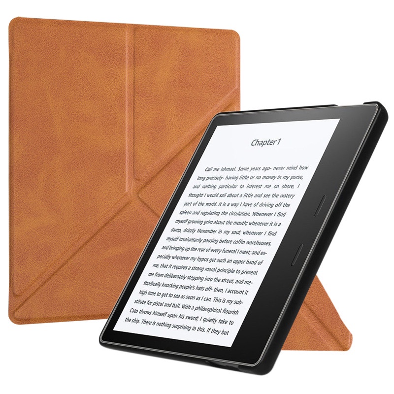 Origami Stand Case for Kindle Oasis 9th Generation and Kindle Oasis 10th Generation - Premium PU Lea