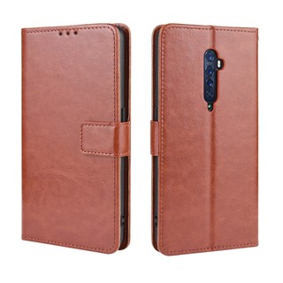 เคสสำ OPPO Reno 2 Case Leather Flip Back Cover OPPO Reno 2 Reno2 เคสฝาพับ มือถือแล