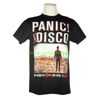 เสื้อวง Panic At The Disco เสื้อไซส์ยุโรป แพนิค! แอท เดอะ ดิสโก้ PTA1600 เสื้อยืดวงดนตรีร็อค