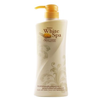 Mistine white spa Gold Caviar UV White Lotion 400มล. มิสทีน ไวท์ สปา โกลด์ คาเวียร์ ยูวี ไวท์ โลชัน