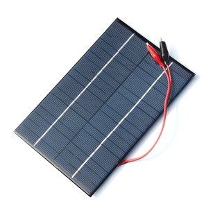 4.2W 18V Solar Cell Polycrystalline Solar Panel+Crocodile Clip For Charging 12V Battery 200x130x3MM