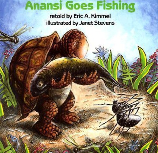 Anansi Goes Fishing โดย Eric Kimmel (ฉบับสหรัฐอเมริกา ปกอ่อน)