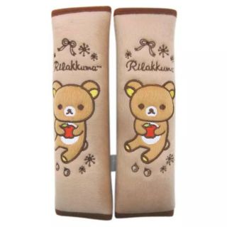 Rilakkuma ลิขสิทธิ์แท้ หุ้มเบลท์ เข็มขัดนิรภัยรถยนต์(หมีแอ๊ป)