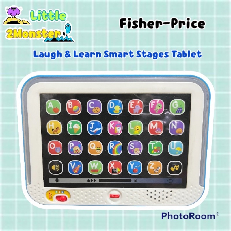 Fisher-Price Laugh &amp; Learn Smart Stages Tablet แท็บเล็ตของเล่น **มือสอง**