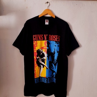 เสื้อยืดโอเวอร์ไซส์เสื้อยืด พิมพ์ลาย BAND GUNS N ROSES DISTRO Music PUNK ROCK สําหรับผู้ชาย และผู้หญิงS-3XL