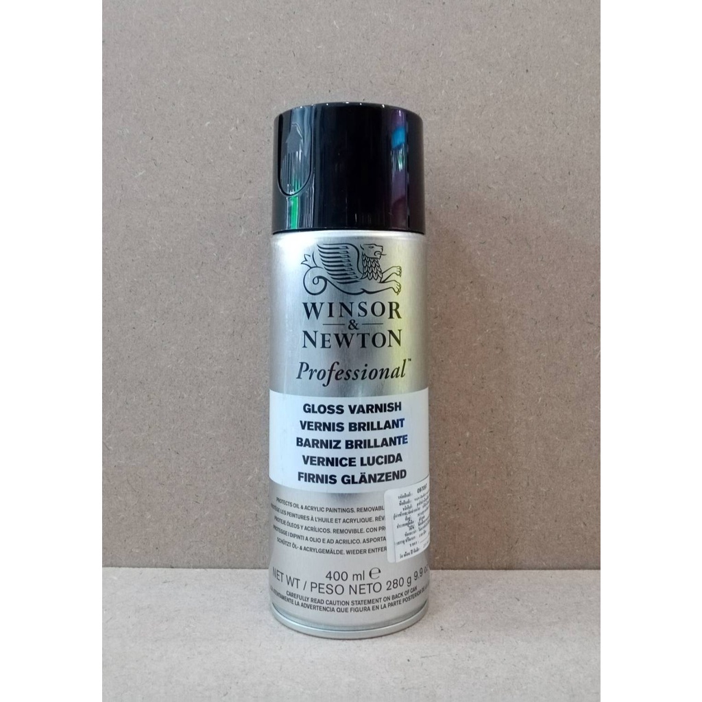 สเปรย์เคลือบภาพ Gloss Varnish Spray Winsor & Newton วินเซอร์แอนด์นิวตัน ขนาด 400 ml.