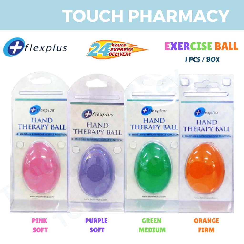 FLEXPLUS ลูกบอลออกกําลังกาย PINK/PURPLE/GREEN/ORANGE 1s/BOX