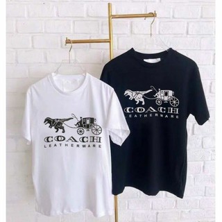 เสื้อยืดแบรนด์COACH (พร้อมส่ง) เสื้อยืด เสื้อสกรีนลาย เสื้อยืดผู้หญิง เสื้อยืดแฟชั่น