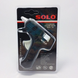 ปืนยิงกาวไฟฟ้า SOLO Glue Gun Model 100 ของแท้ พร้อมกาวแท่งในแพ็ค ปืนยิงกาวร้อน ปืนกาวร้อน ปืนกาว