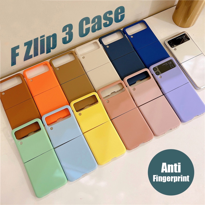Samsung Galaxy Z Flip 7 FE Z Flip 6 Pure Color Matte PC Hard Case Z Flip 5/4/3 โทรศัพท์กันกระแทก Ant