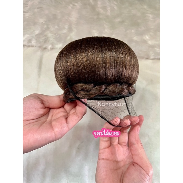 เน็ตคลุมผมแบบบาง ตะข่ายบาง เน็ตทำผม อุกปกร์ทำผม มวยผม - รูปที่ 6