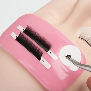 Grafting หน้าผากสติกเกอร์ขนตาปลูกสแควร์ซิลิโคนปะเก็นเลียนแบบ Static Eyelash Tool