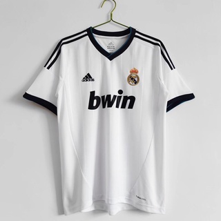 เสื้อกีฬาแขนสั้น ลายทีมฟุตบอล Real Madrid 2012/13 ชุดเหย้า คุณภาพสูง AAA