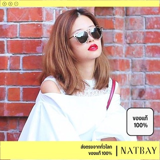 ใส่โค้ด NATBMAR1 ลด50-🔥 แว่นกันแดด Karen Walker Gold D-Frame Marguerite Sunglasses แว่น แว่นตาแฟชั่น