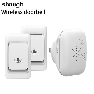 SIXWGH กริ่งประตูไร้สาย ออดประตู แบบไร้สาย ระยะ 300 เมตร 38 กระดิ่ง doorbell