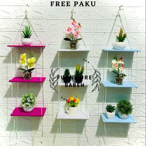 ใหม่ล่าสุด WAREHOUSE CLEARANCE FURNITURE แร็คเชือกติดผนังพร้อมเชือก ALREADY INSTALLED, แร็คแขวน